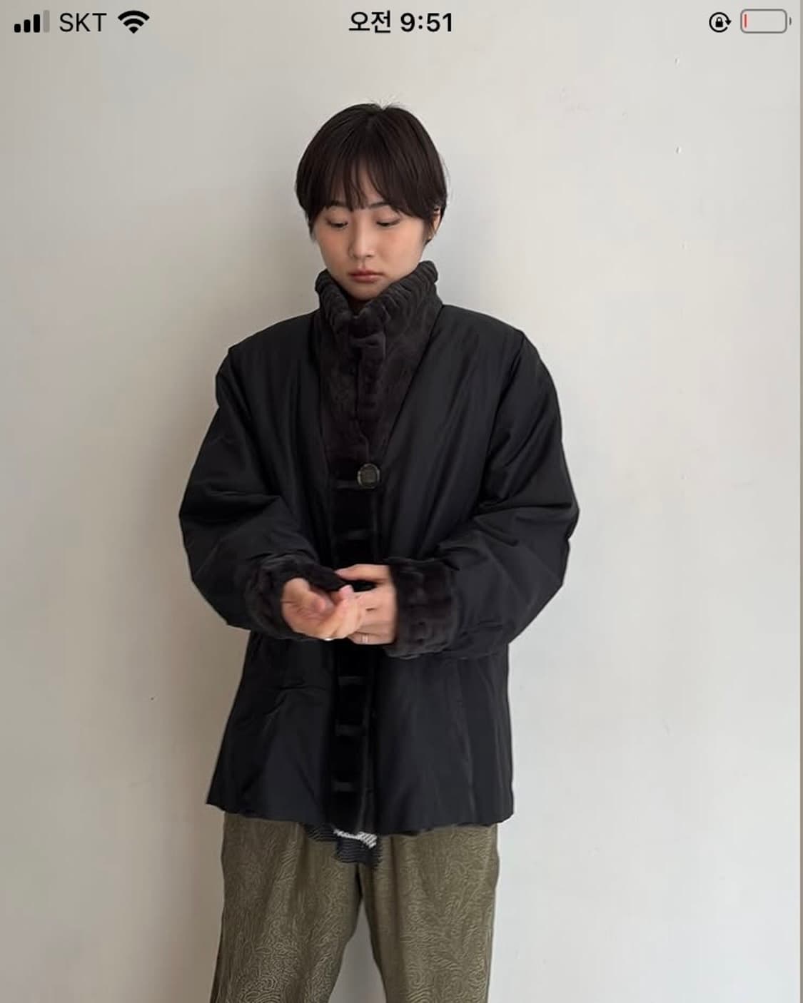 리버시블 rex fur jacket 낙원빈티지 상품이미지2