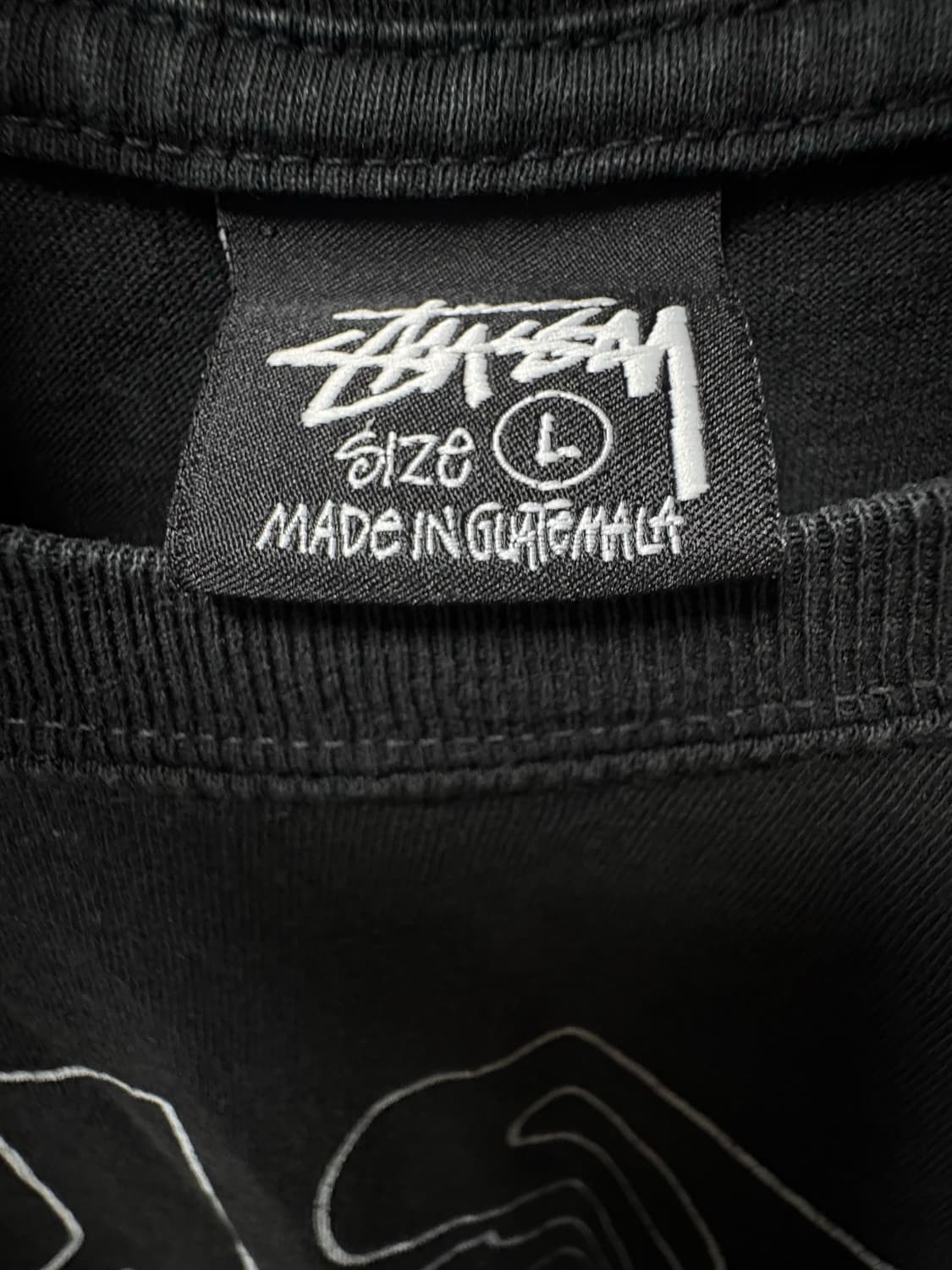 스투시 티셔츠 블랙 L size 상품이미지2