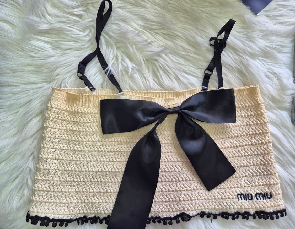 미우미우니트 크롭탑 s 상품이미지5