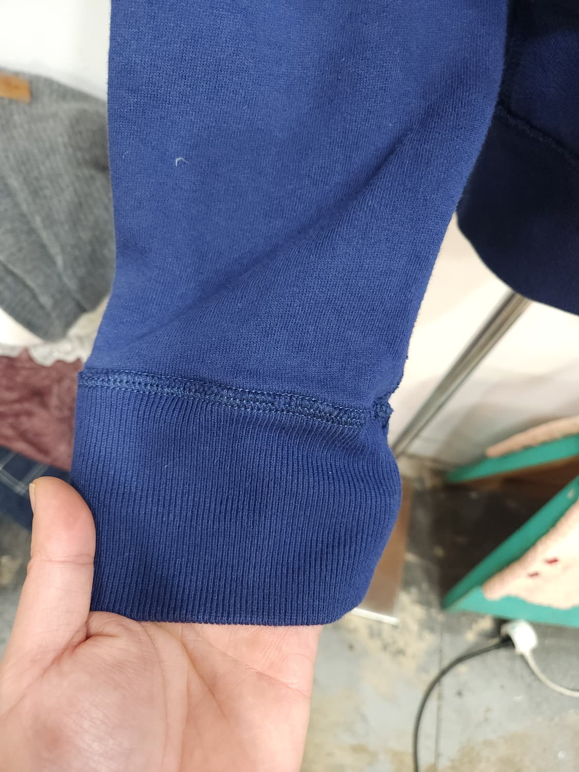 폴로 랄프로렌 네이비 기모 후드 집업 자켓 후드체크안감

 상품이미지5