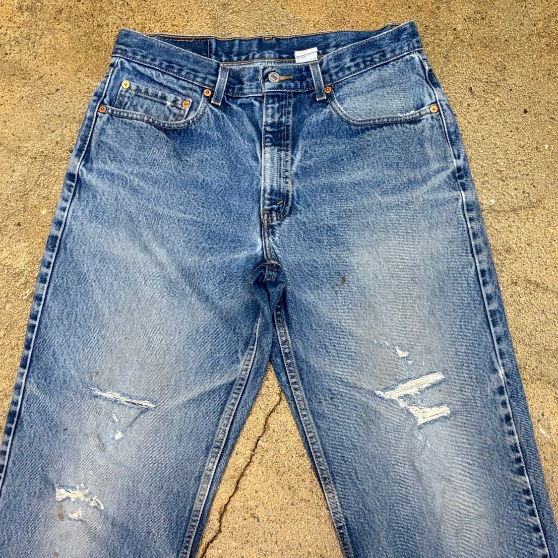 00s USA 빈티지 리바이스 550 워싱오짐 청바지 상품이미지2
