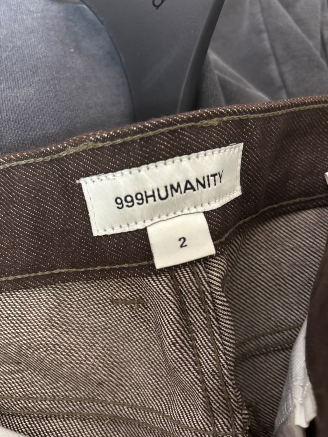 999휴머니티 와이드 데님 브라운 팬츠 상품이미지6