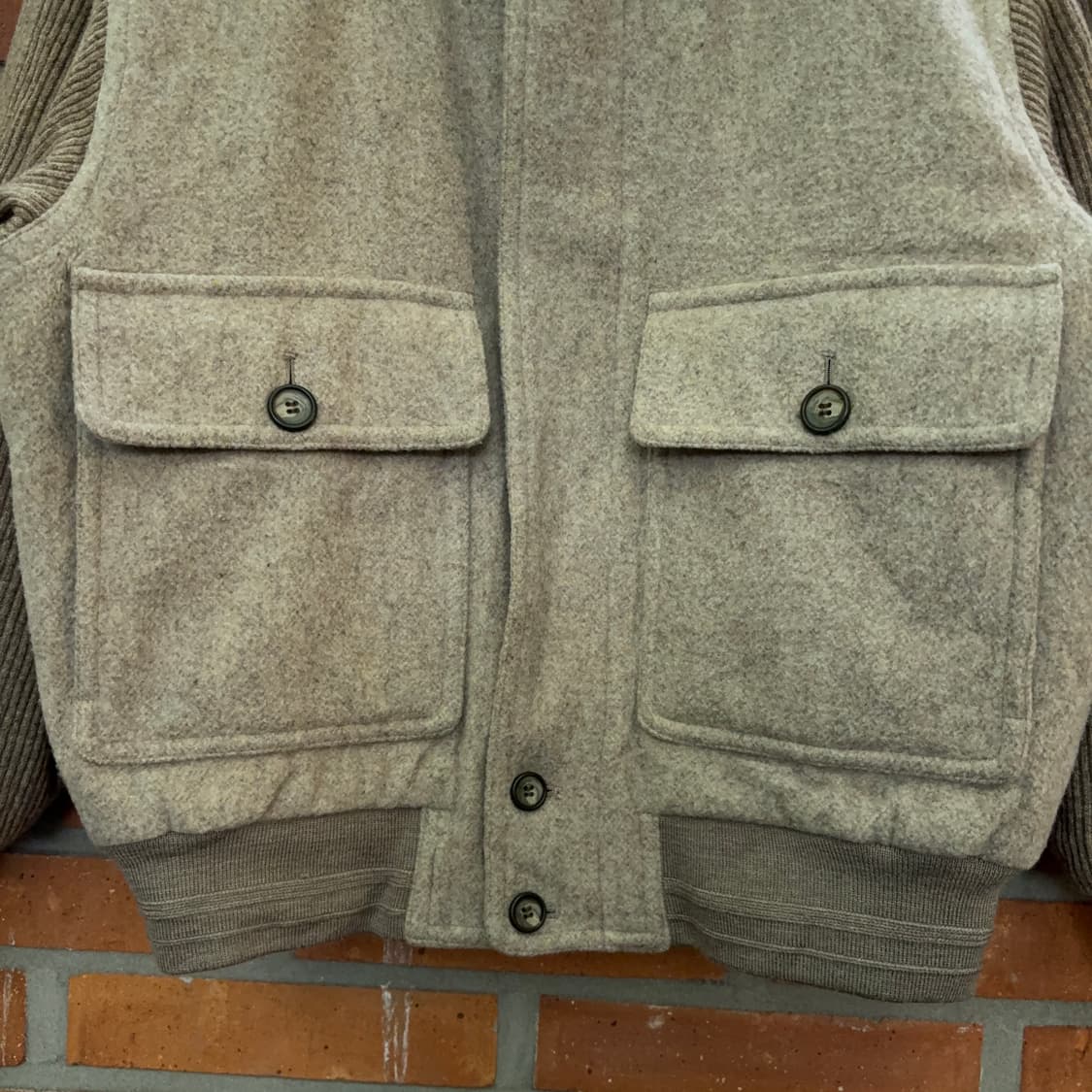 River Son 울 니트 슬리브 보머 자켓 상품이미지5