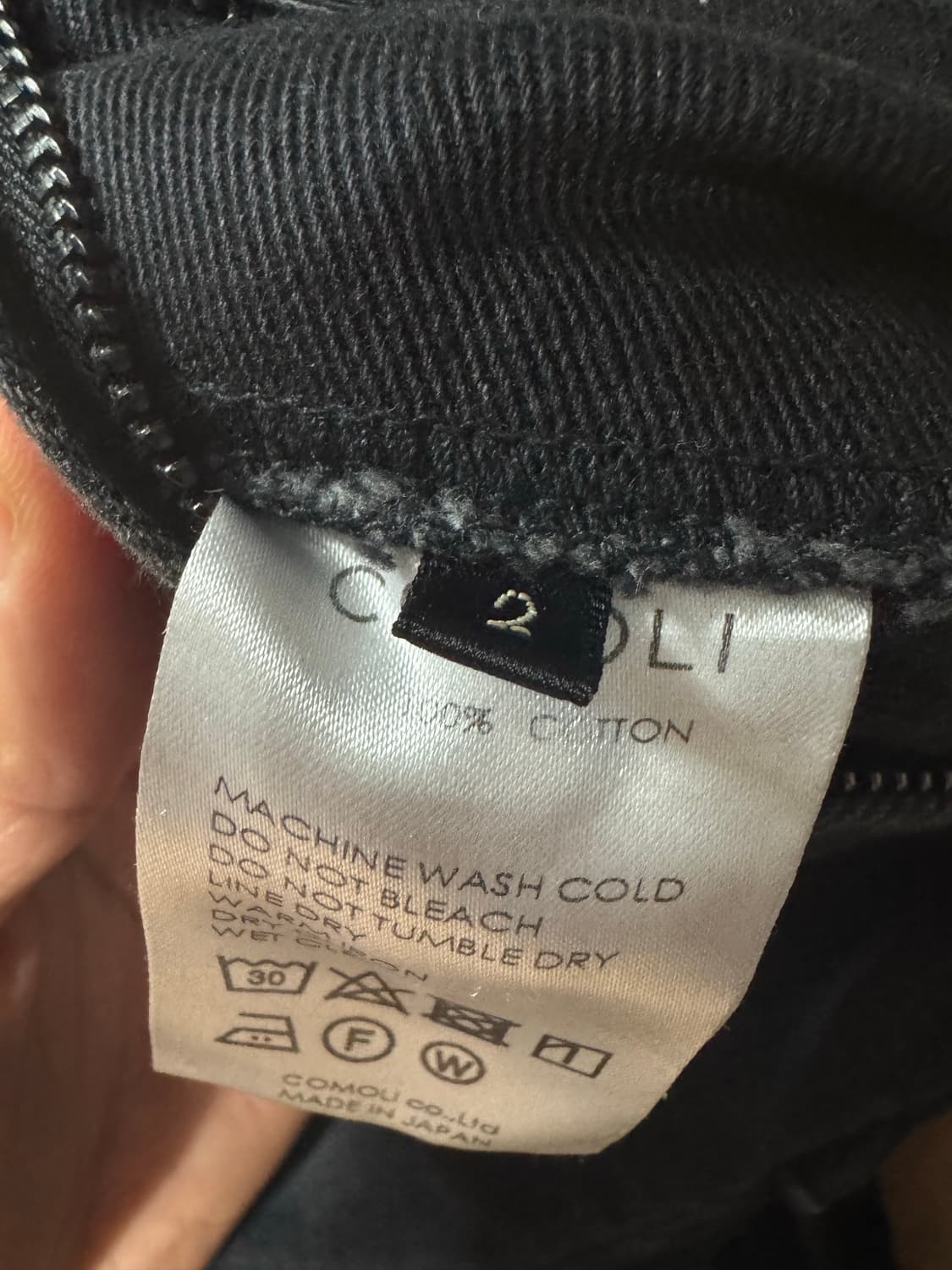 [2] comoli 코튼 트윌 라이더 팬츠 상품이미지4