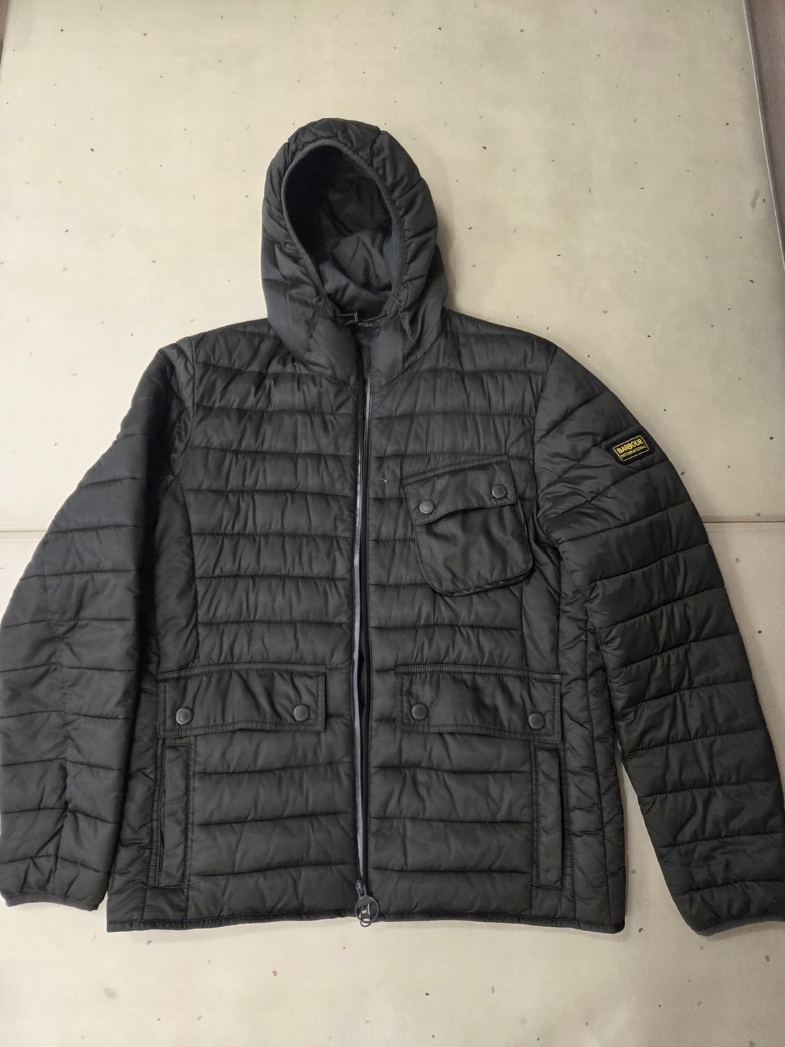 바버 퀼팅 경량 ouston 올리브색상 상품이미지5