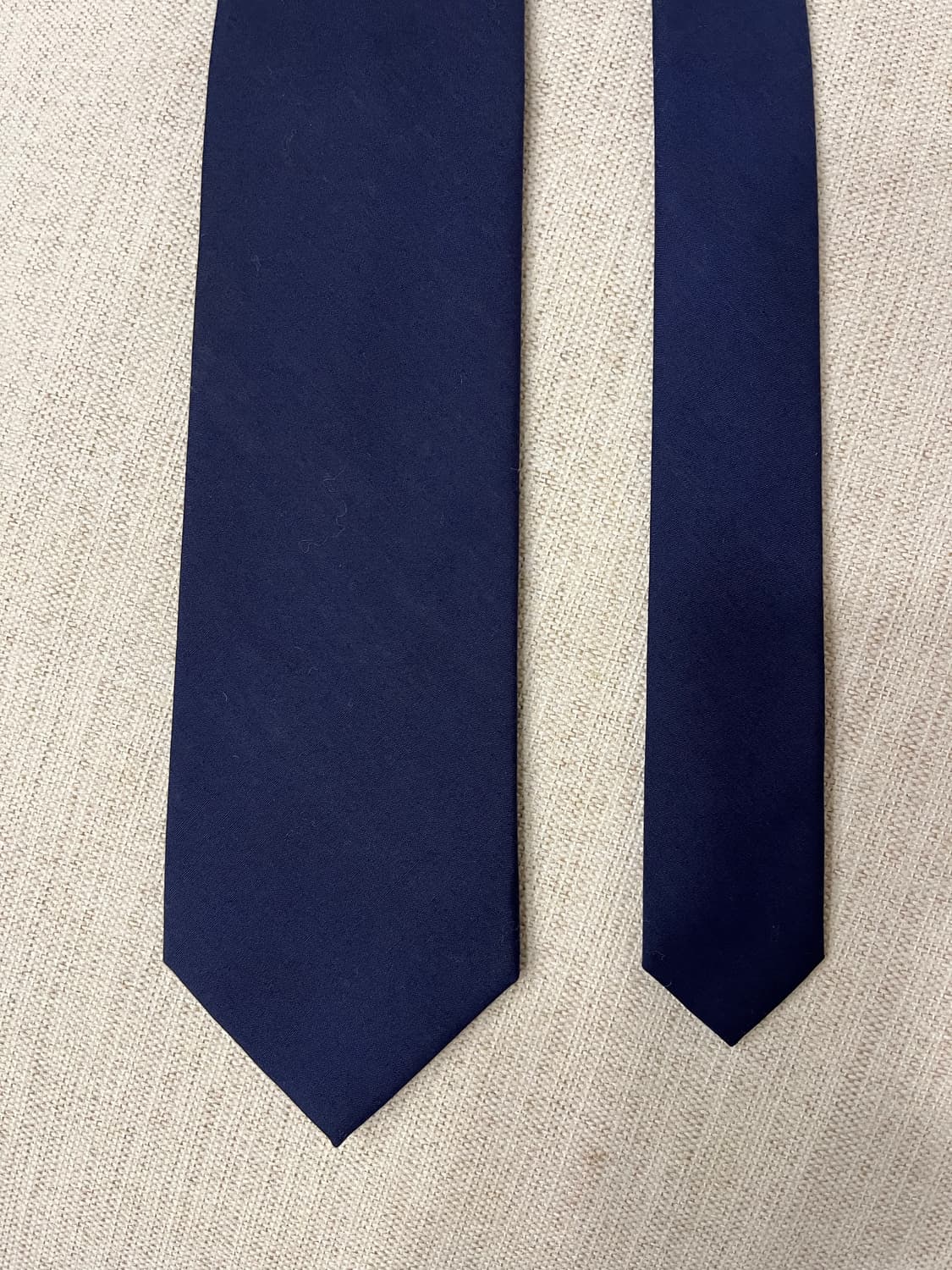 매너그램 네이비 코튼 넥타이 상품이미지1