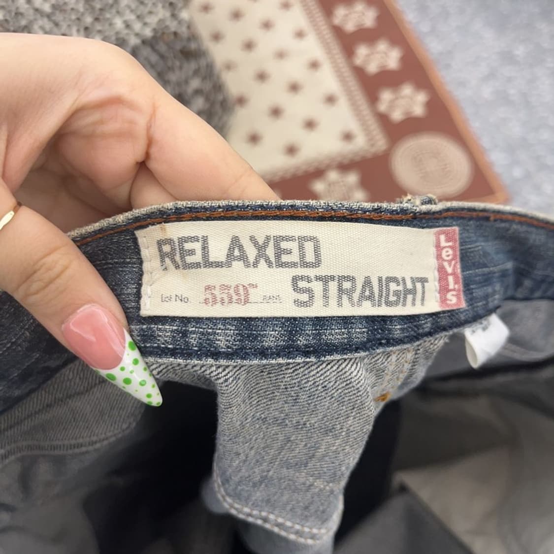 리바이스 559 빈티지 디스트로이드 워싱 데님팬츠 36인치 C09161 상품이미지6