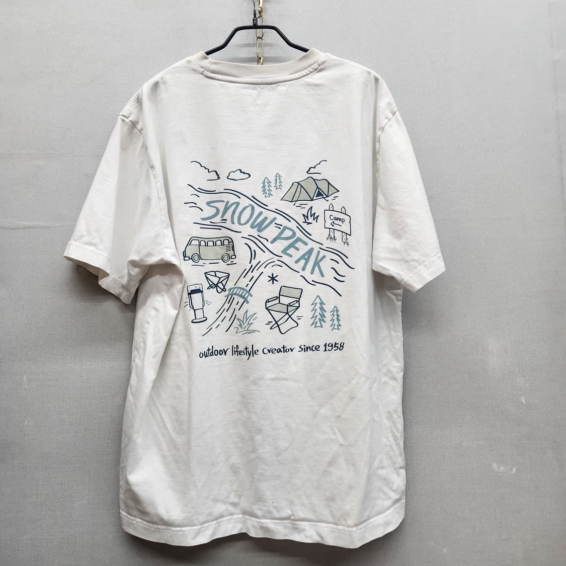 스노우피크 백 빅로고 반팔티 L~XL 상품이미지1