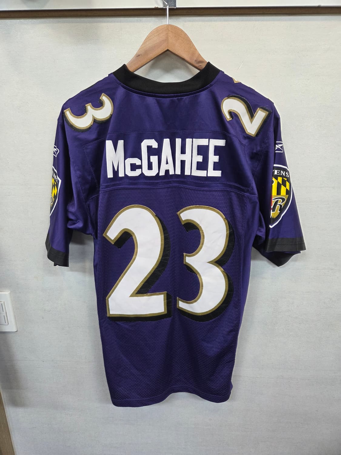 리복 nfl 볼티모어 레이븐스 럭비져지 반팔 s 상품이미지2