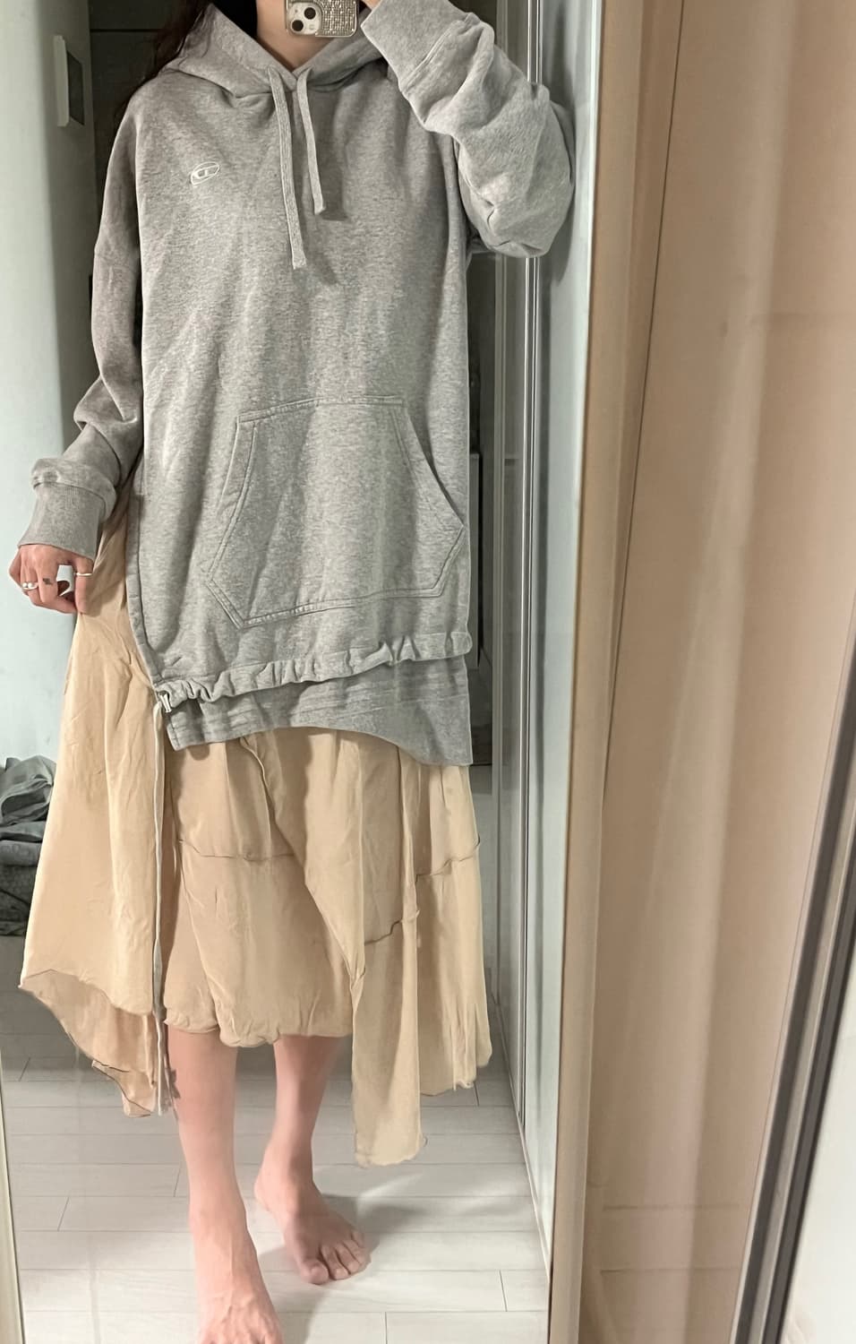 디젤 쉬폰 레이어드 원피스 상품이미지1