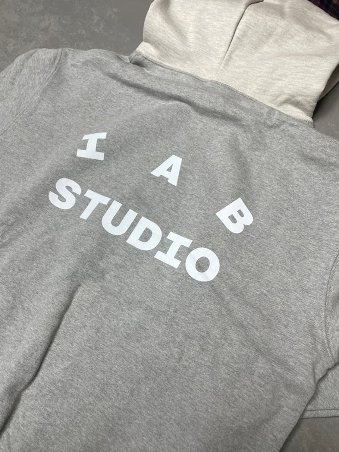 IAB Studio 듀얼 그레이 후드티 S /새상품 상품이미지4