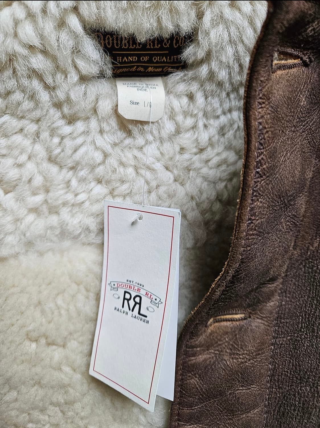 RRL 시어링자켓, 무스탕 새상품 팝니다. 상품이미지4