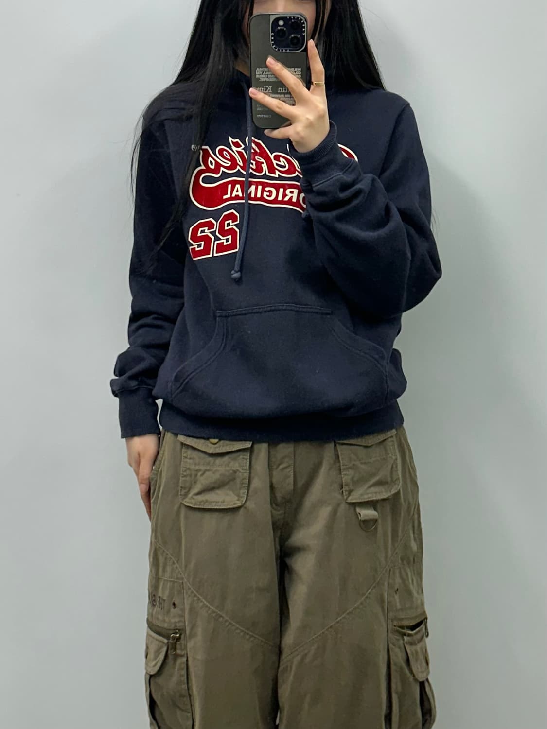 디키즈 y2k 와투케 네이비 후드티 상품이미지1