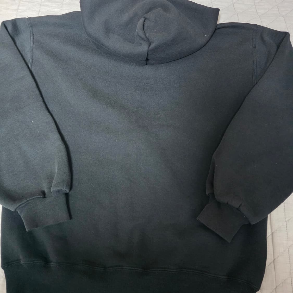 [XL] 90s USA 빈티지 러셀 애슬레틱 후드집업 블랙 ver.미니택 상품이미지6