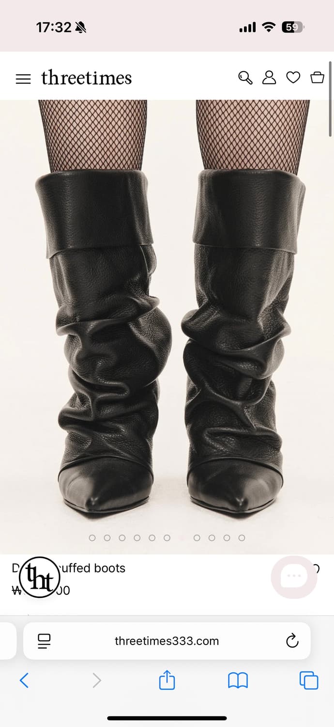 쓰리타임즈 dumbo cuffed boots 상품이미지4