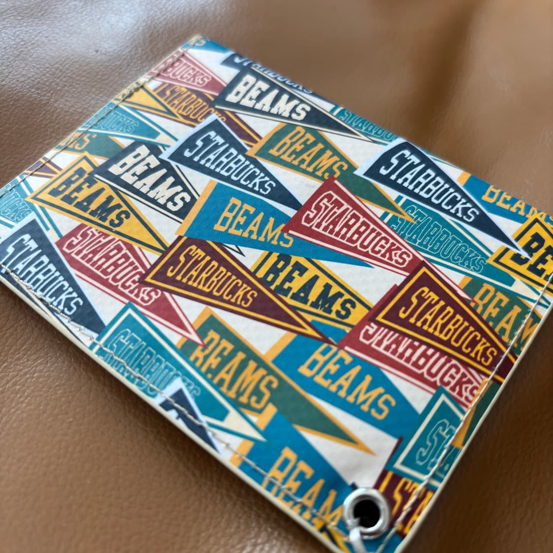 Beams 빔즈 빔스 스타벅스 패스 케이스 월렛 지갑 상품이미지5