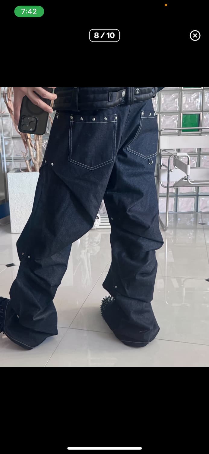 AAO viedit starry stud random tuck pants 상품이미지8