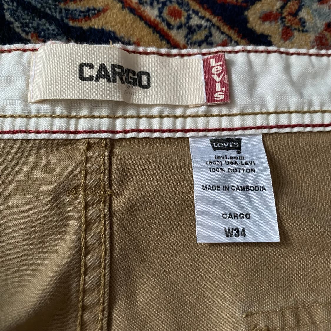 🌊00s Levis Cargo shorts Beige 상품이미지10