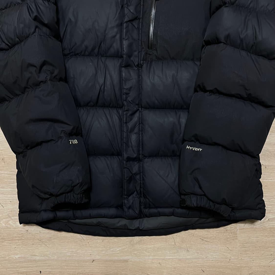 노스페이스 하이벤트 구스다운 700 후드 푸퍼패딩 점퍼 [블랙] M/95 상품이미지3