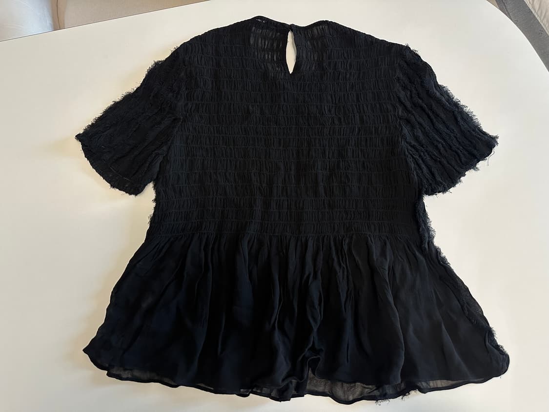 [zara] 프릴 블라우스 탑 S (55-66가능) 상품이미지4