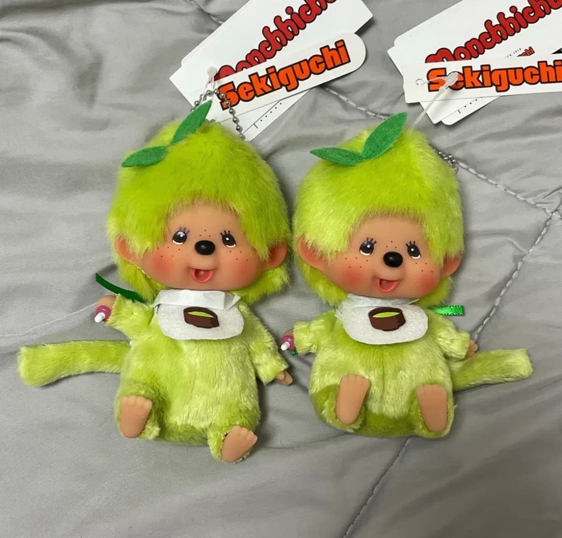 몬치치 베비치치 빅헤드 녹차 그린티 키체인 키링 상품이미지2