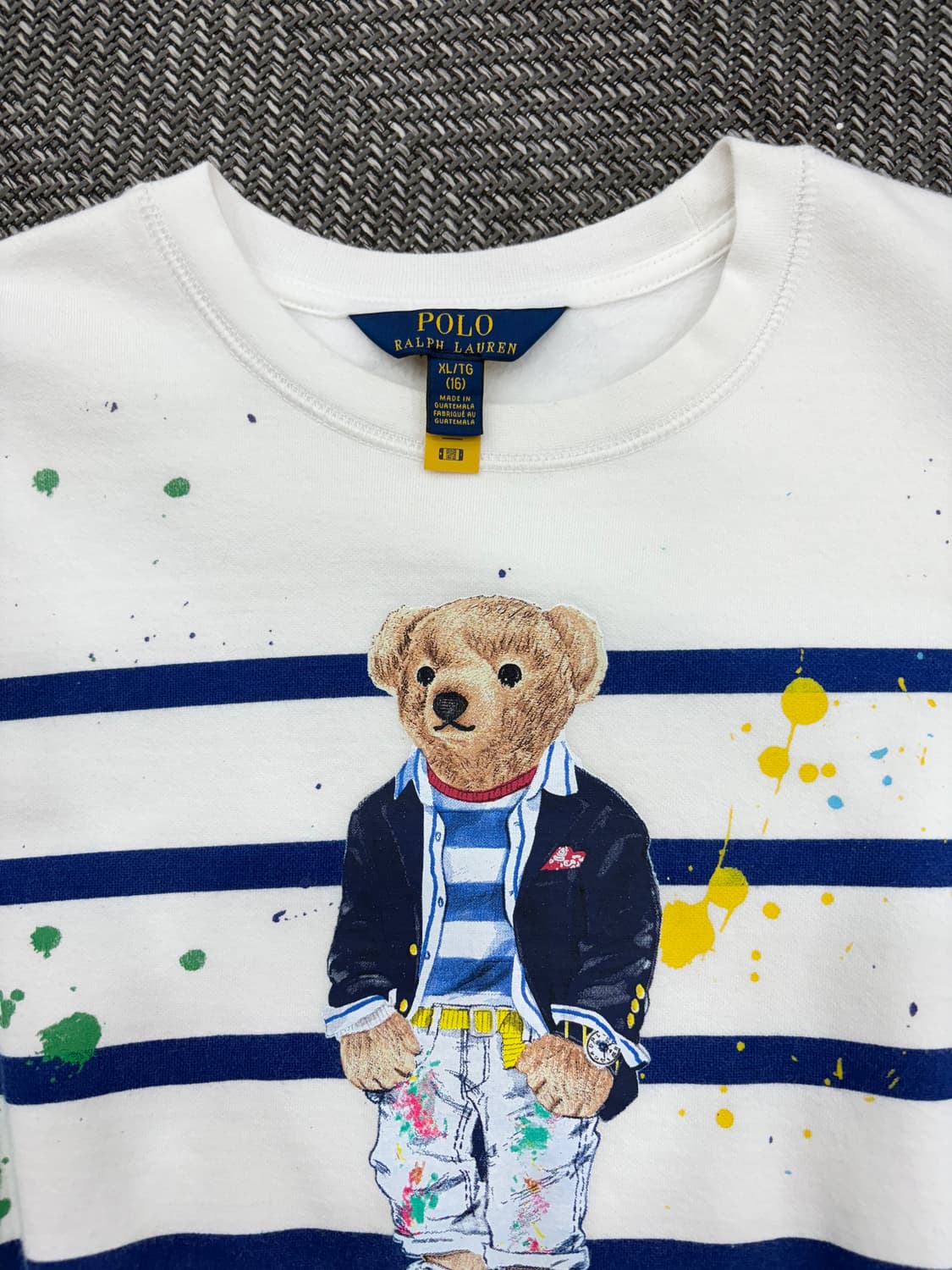 폴로 스트라이프 맨투맨 상품이미지2