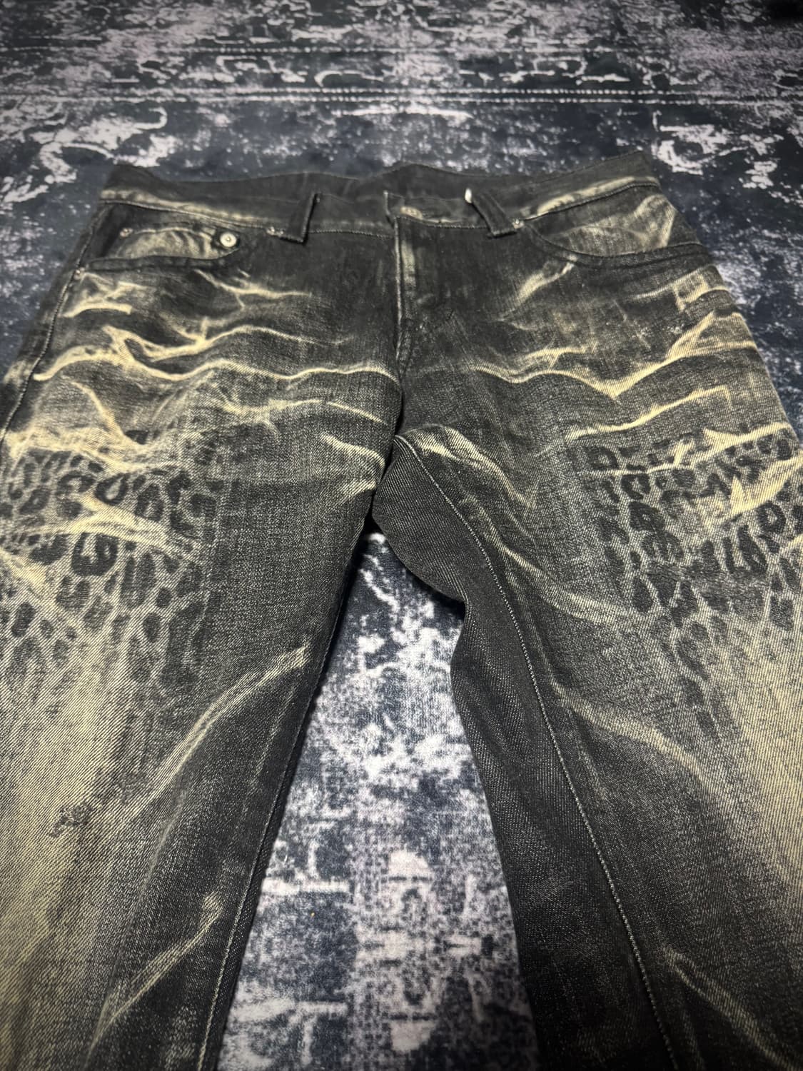 Tornado Mart Leopard Flared Jeans 상품이미지2