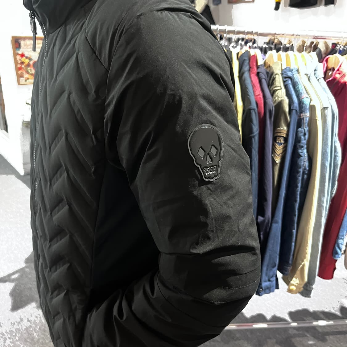 에드하디 스컬 경량패딩 상품이미지5