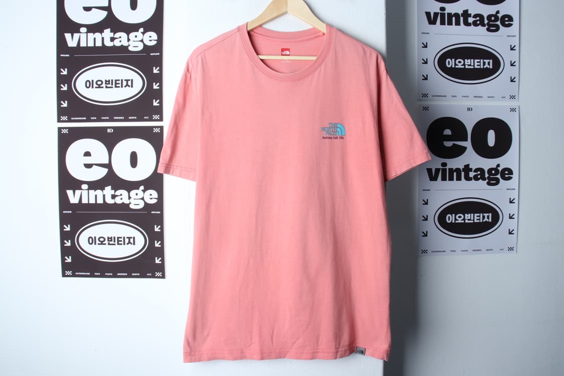 (XL-2XL) 노스페이스 반팔 티셔츠 빅사이즈 버클리 핑크-H32969 상품이미지2