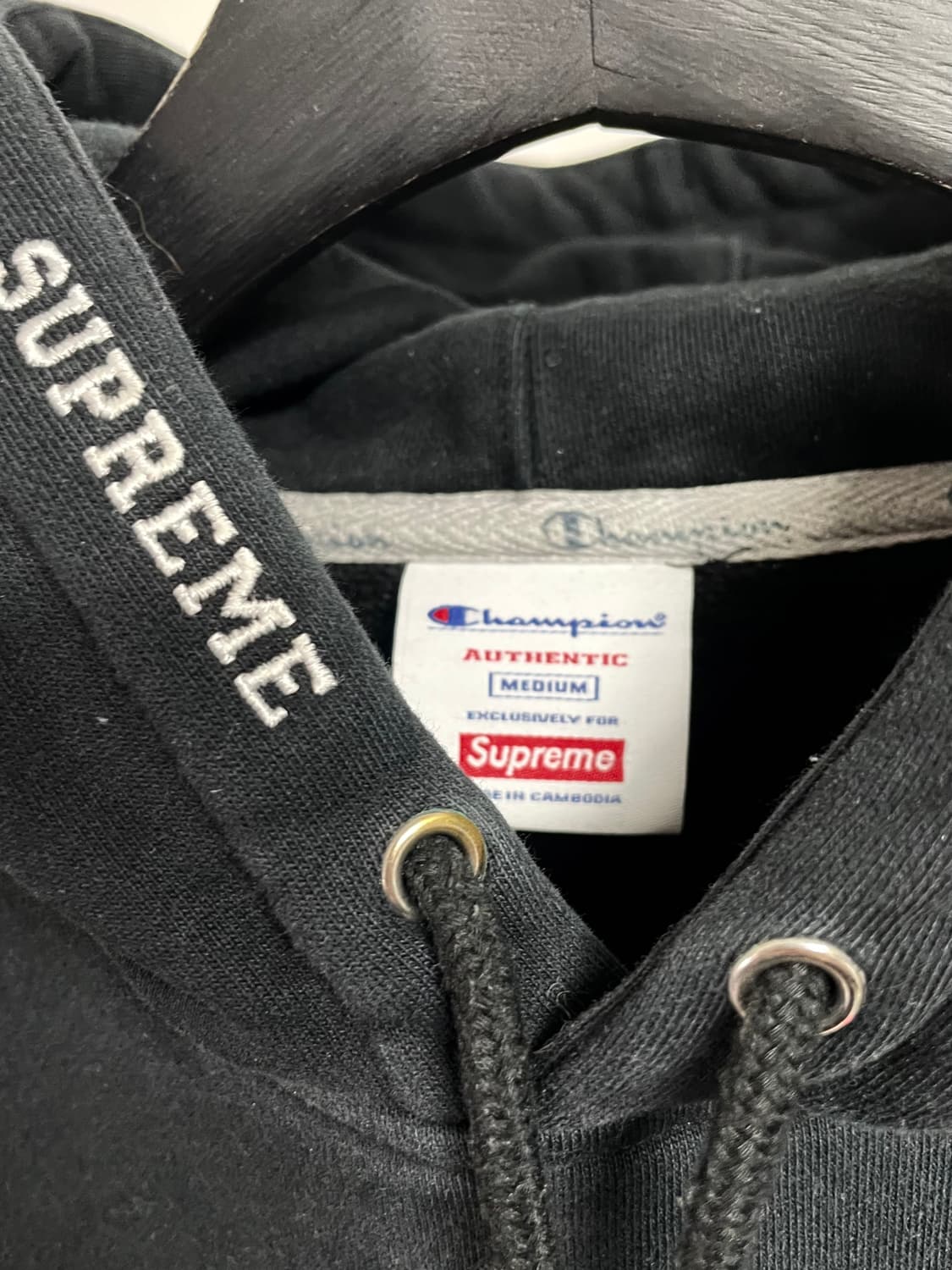 슈프림x챔피온 콜라보 후드티 (on.261)   상품이미지7