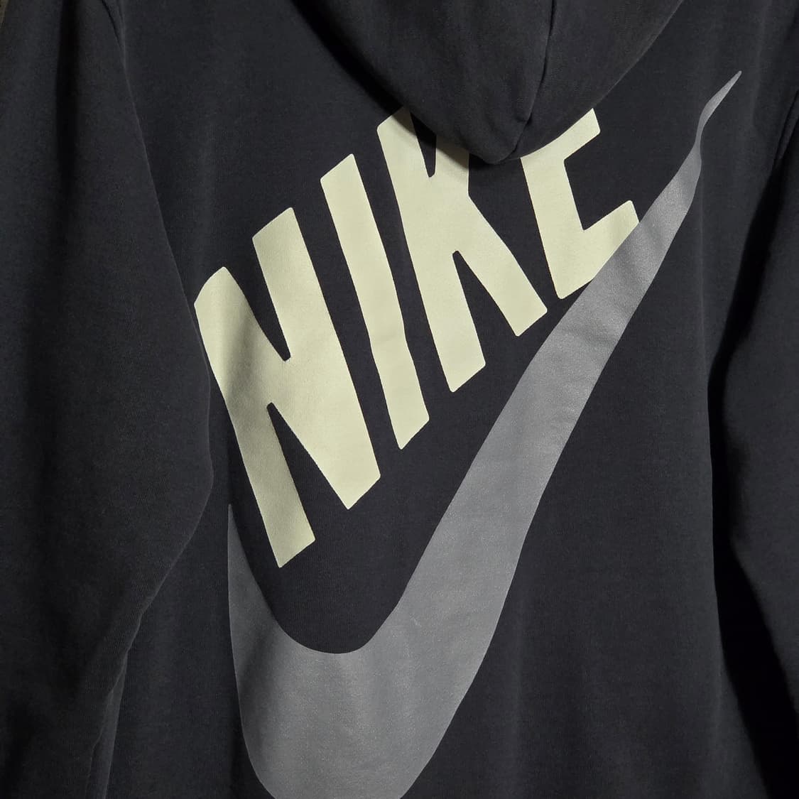 나이키 빅 로고 프린팅 블랙 후드집업 상품이미지4