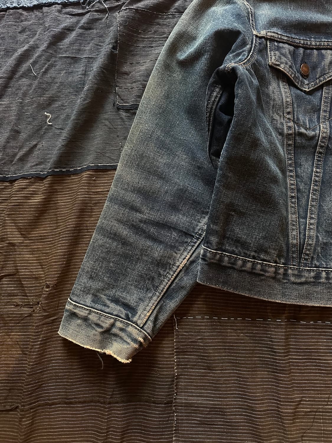 60s USA Levis 70505 Big E Denim Jacket 상품이미지5