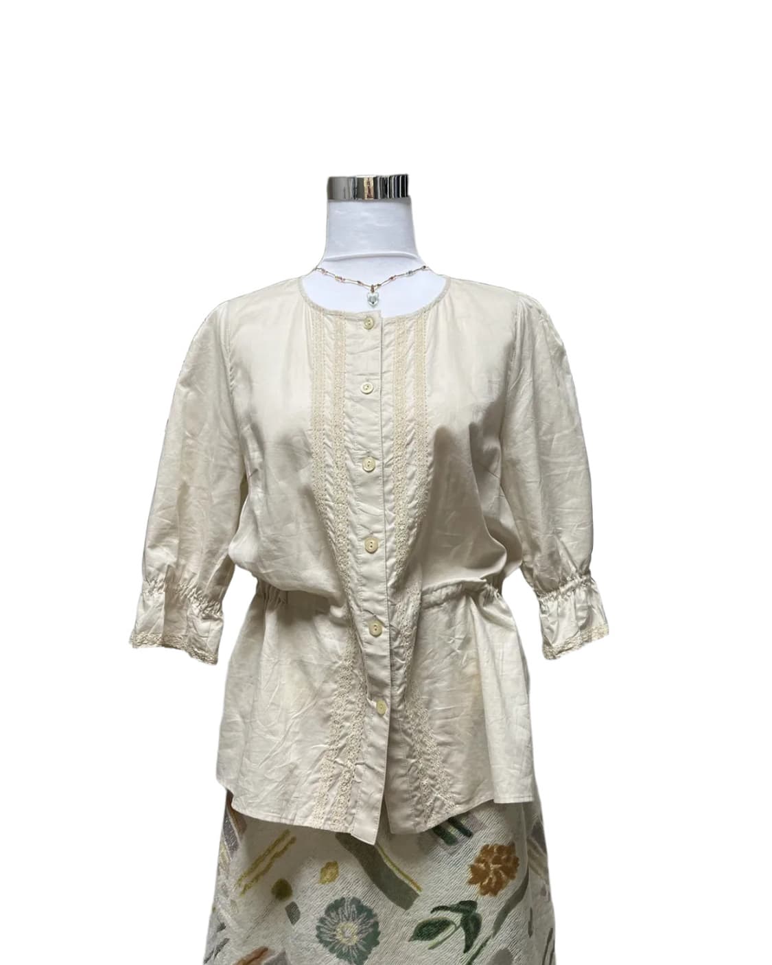 Simple lace blouse 상품이미지4