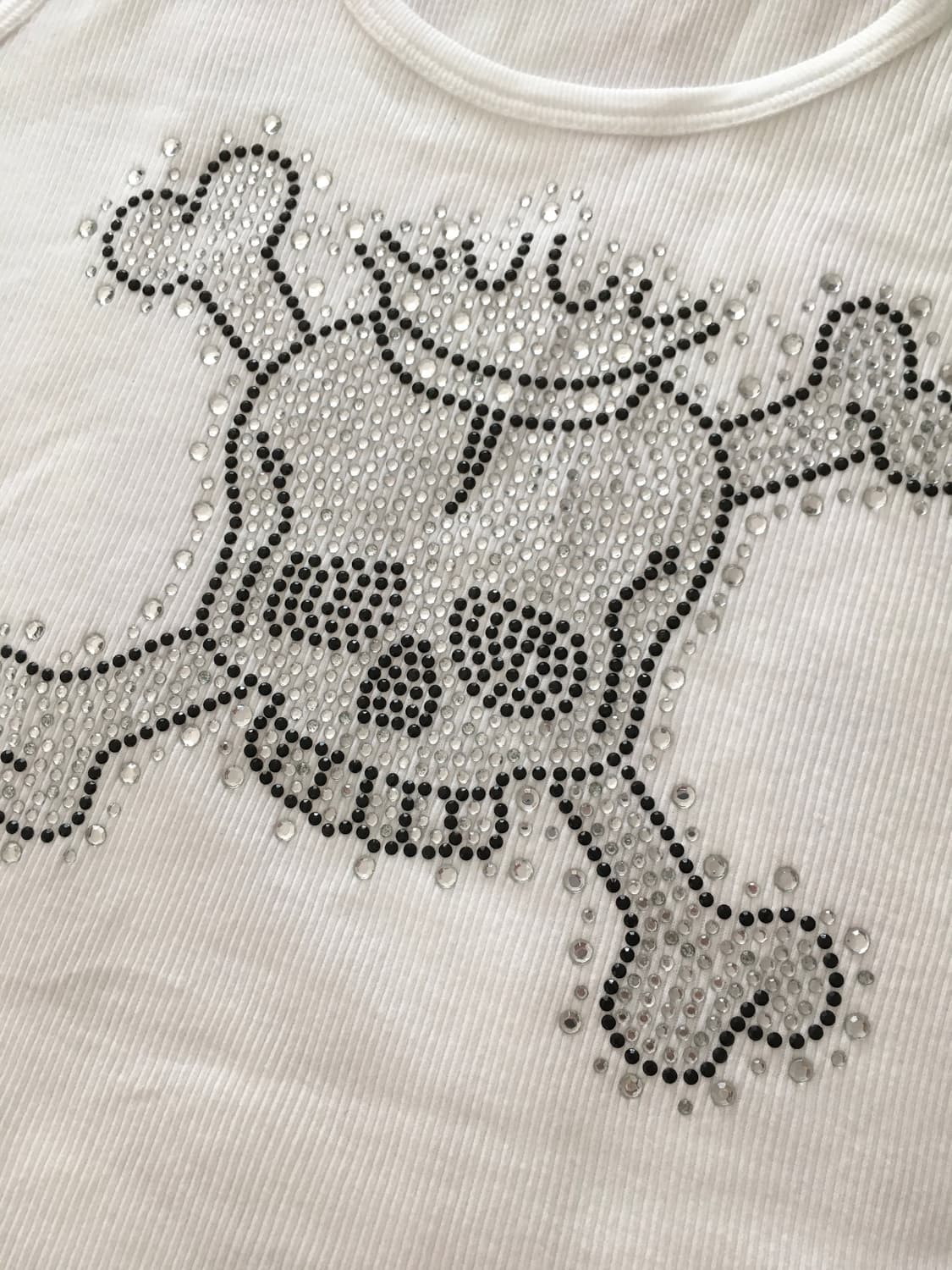 큐빅 해골 나시 y2k 락시크 펑크 오네갸루 상품이미지3