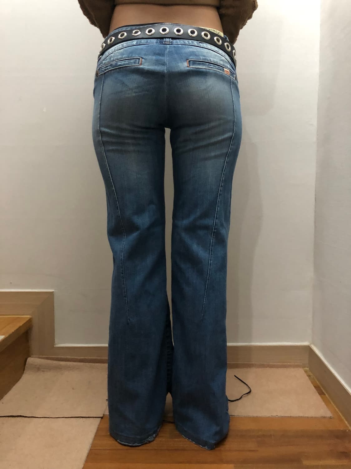 빈티지 버커루 데님 펑크 팬츠 상품이미지1