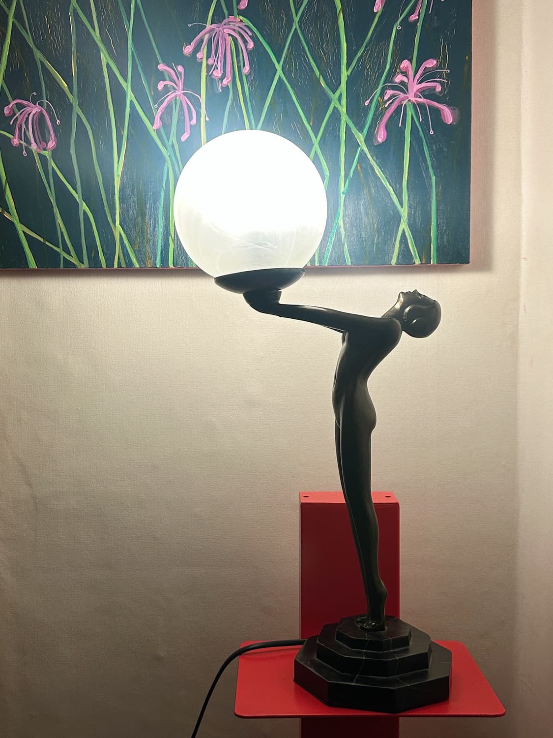 90’s 유럽 빈티지 아르데코 조명 테이블 레트로 앤틱 미드센츄리 상품이미지10