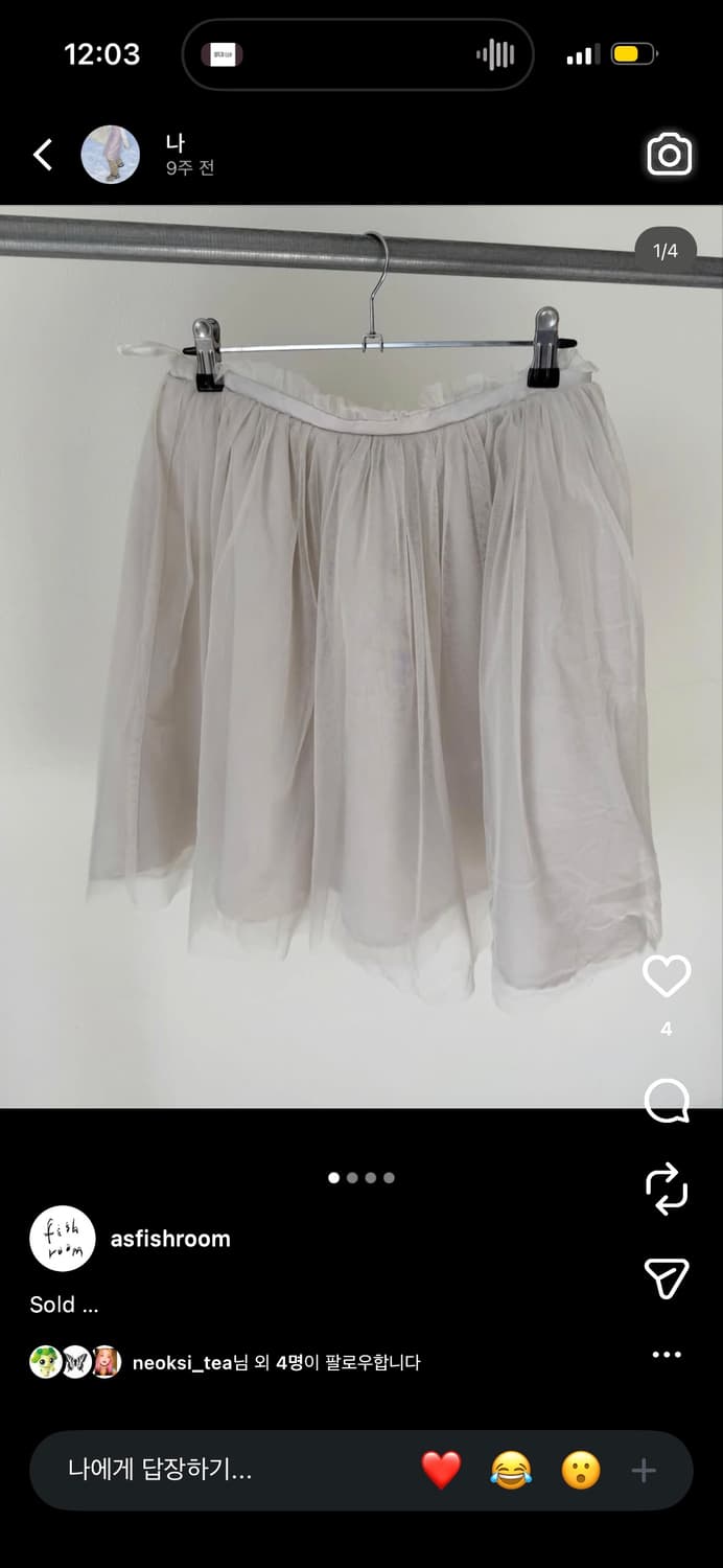 피쉬룸 빈티지 레이어드 샤스커트 상품이미지3