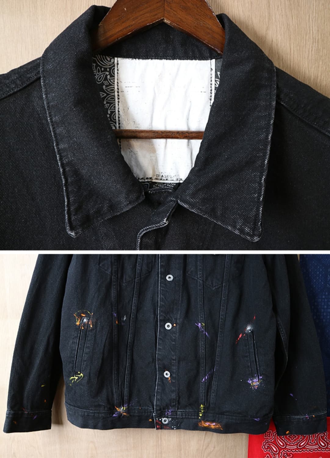 블랙아웃 BLACK OUT 블랙 페인팅 데님 자켓

굿 컨디션 상품이미지3