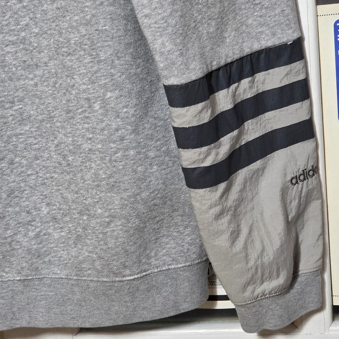 아디다스 트레포일 로고 그레이 후드티 상품이미지6