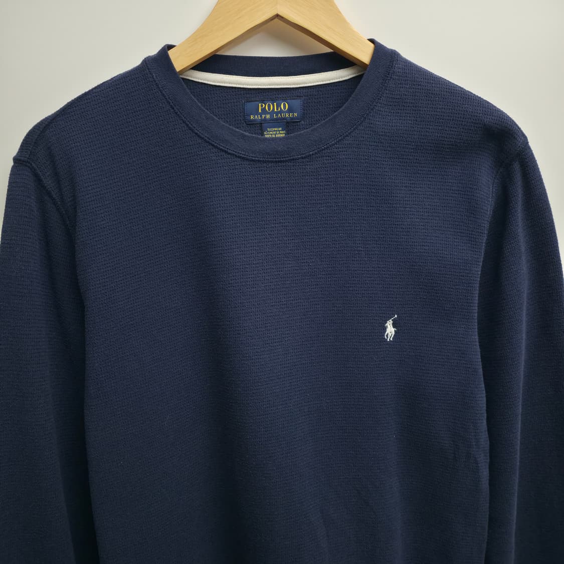 [M] 폴로 랄프로렌 네이비 와플 티 상품이미지2