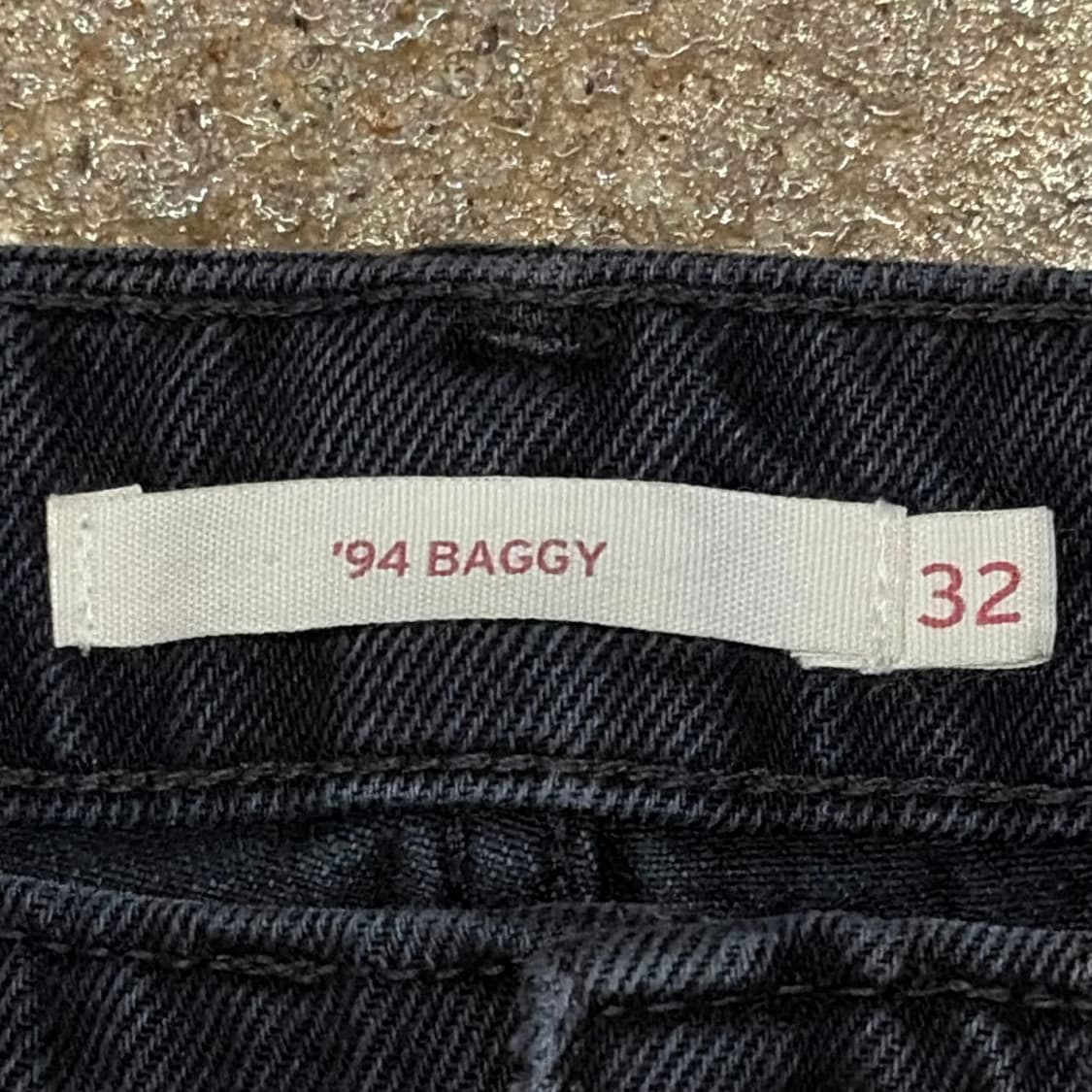 USA 빈티지 리바이스 94배기 블랙진 카고 청바지 상품이미지4