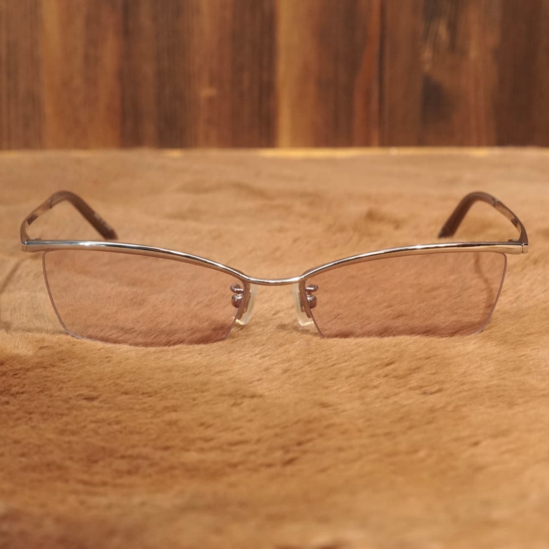 솔리드 블루 Japan 티타늄 안경 상품이미지4