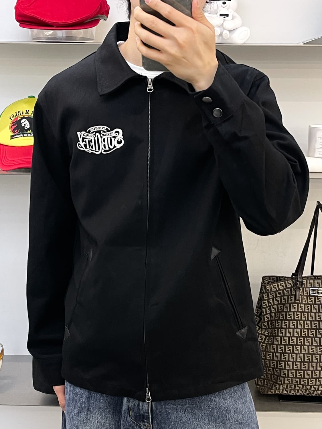 Subciety 체인 스티치 워크 자켓 상품이미지3