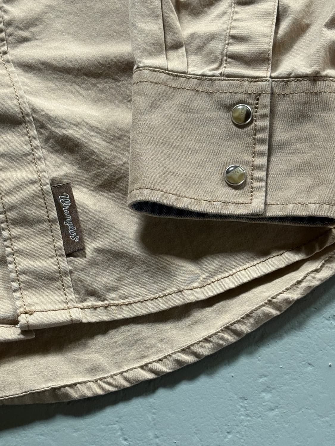 랭글러(Wrangler) 레트로 프리미엄 웨스턴 베이지 셔츠 상품이미지2