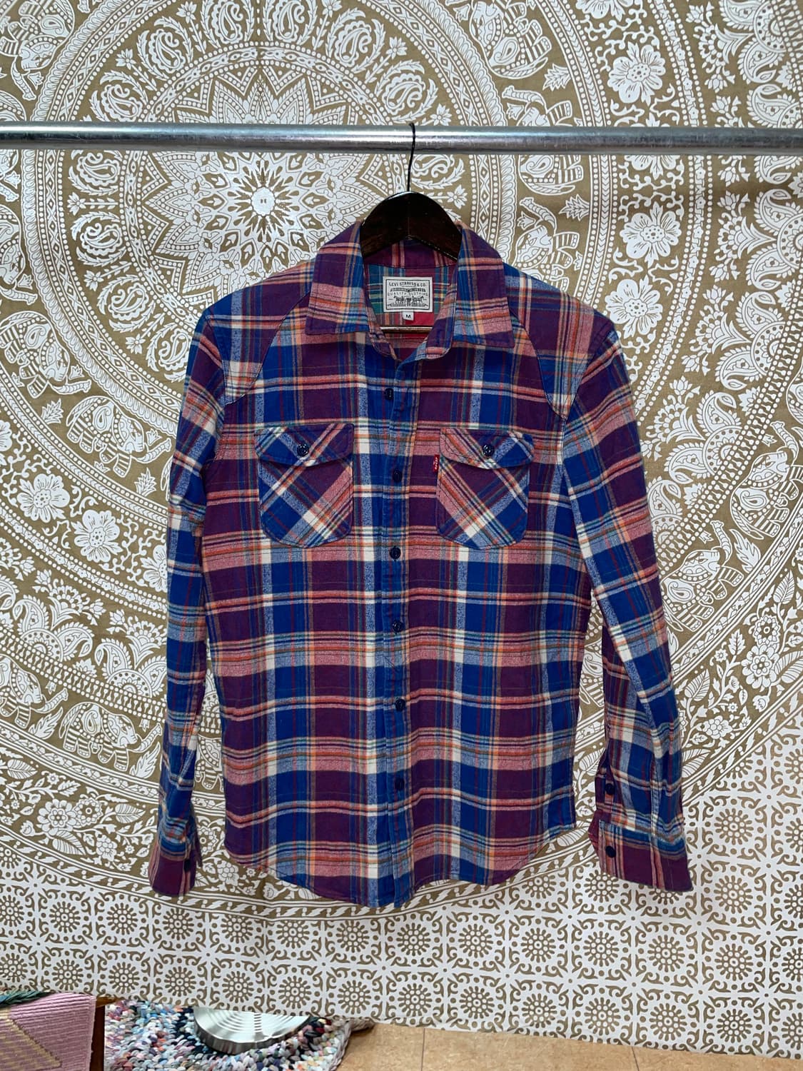 리바이스 투포켓 체크 셔츠 남방  상품이미지3