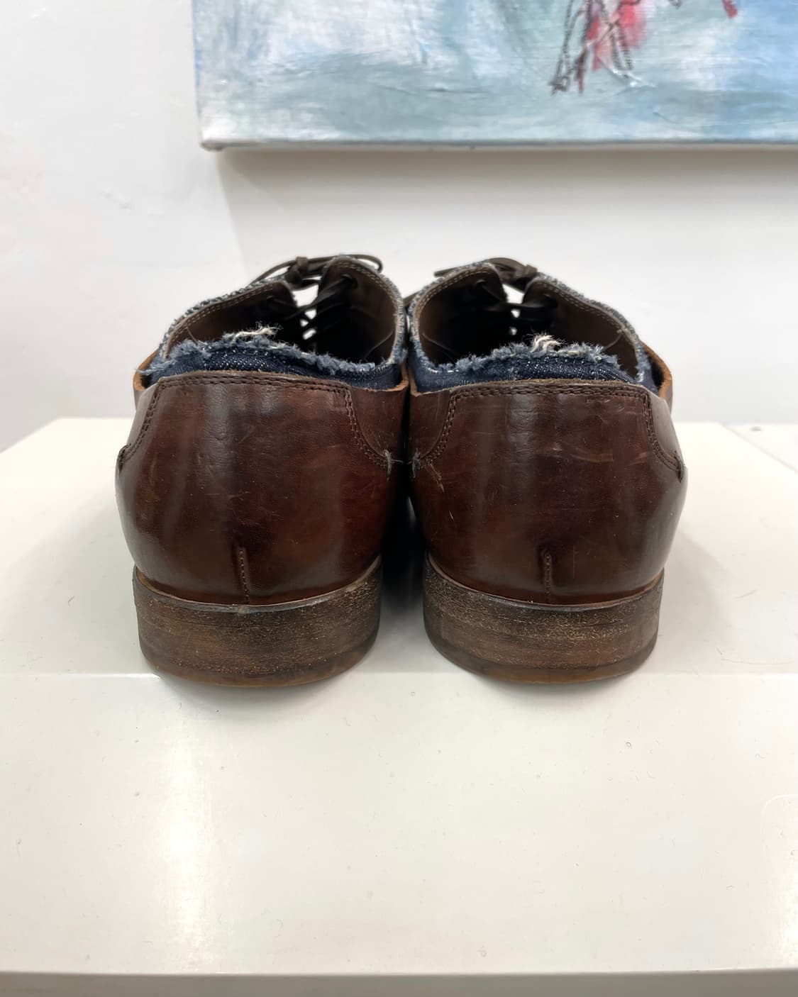 [275] 돌체앤가바나 레더 데님 믹스 슈즈 상품이미지4