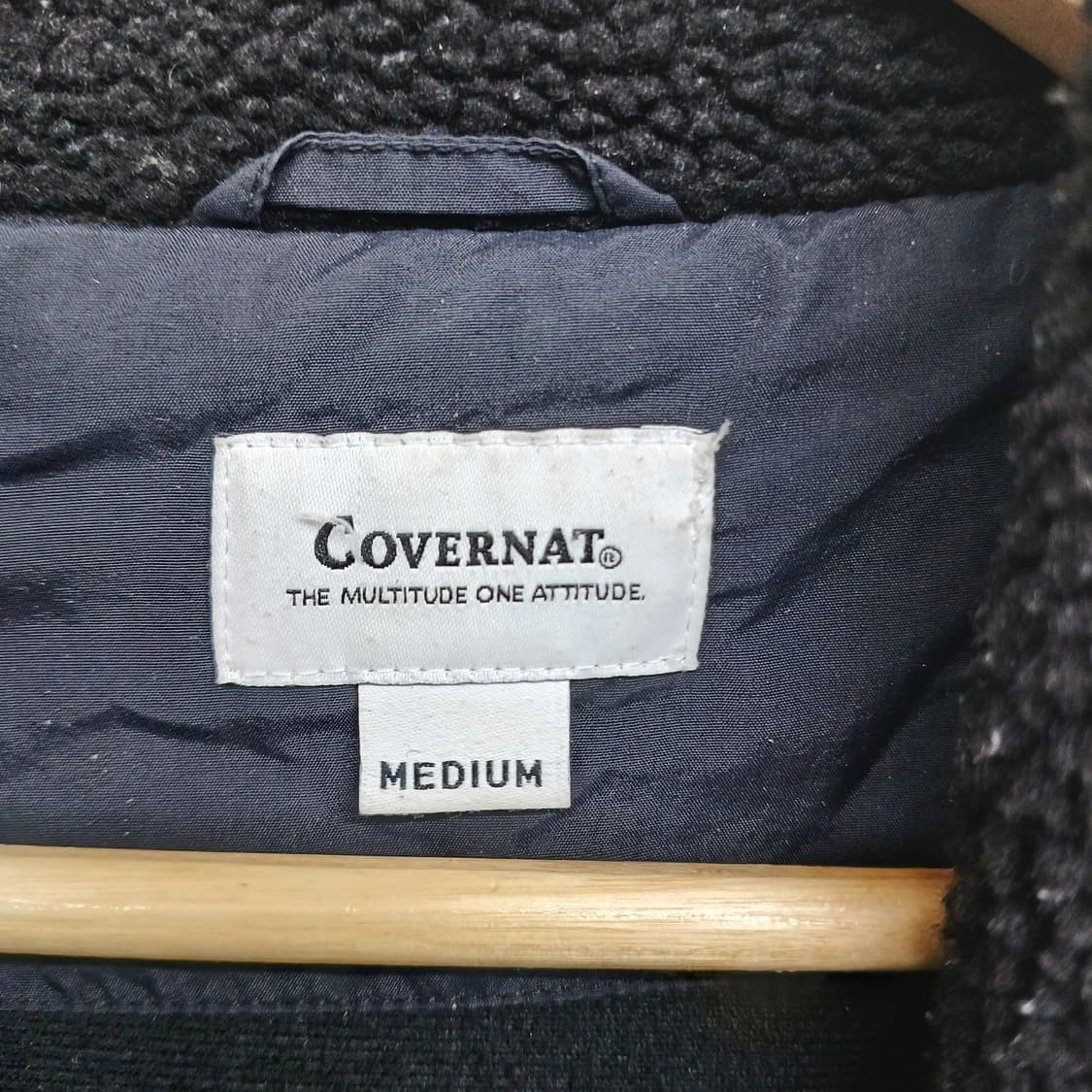 커버낫 후리스 블랙 집업 자켓 M 상품이미지4