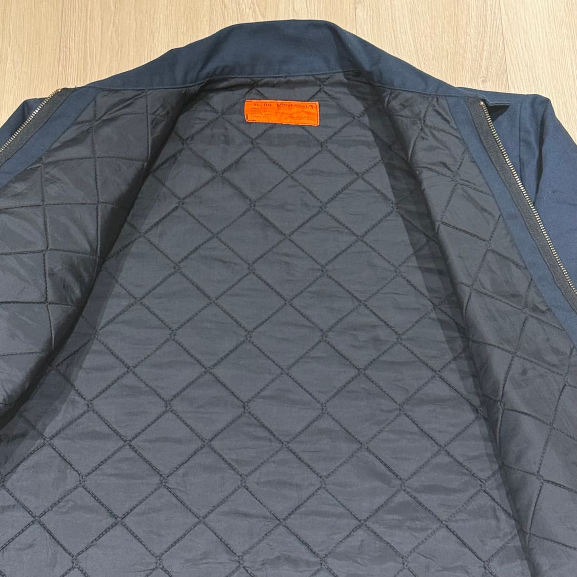 유니버셜오버롤 워크 자켓 퀼팅 누빔 네이비 XL 상품이미지6