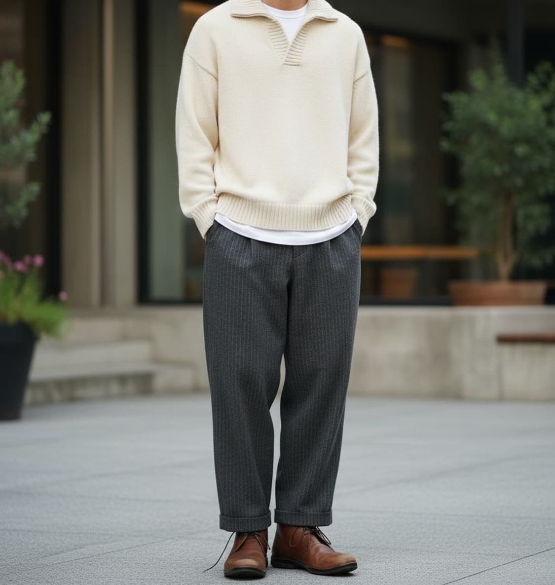 프라다 레이스업 브라운 부츠 상품이미지2