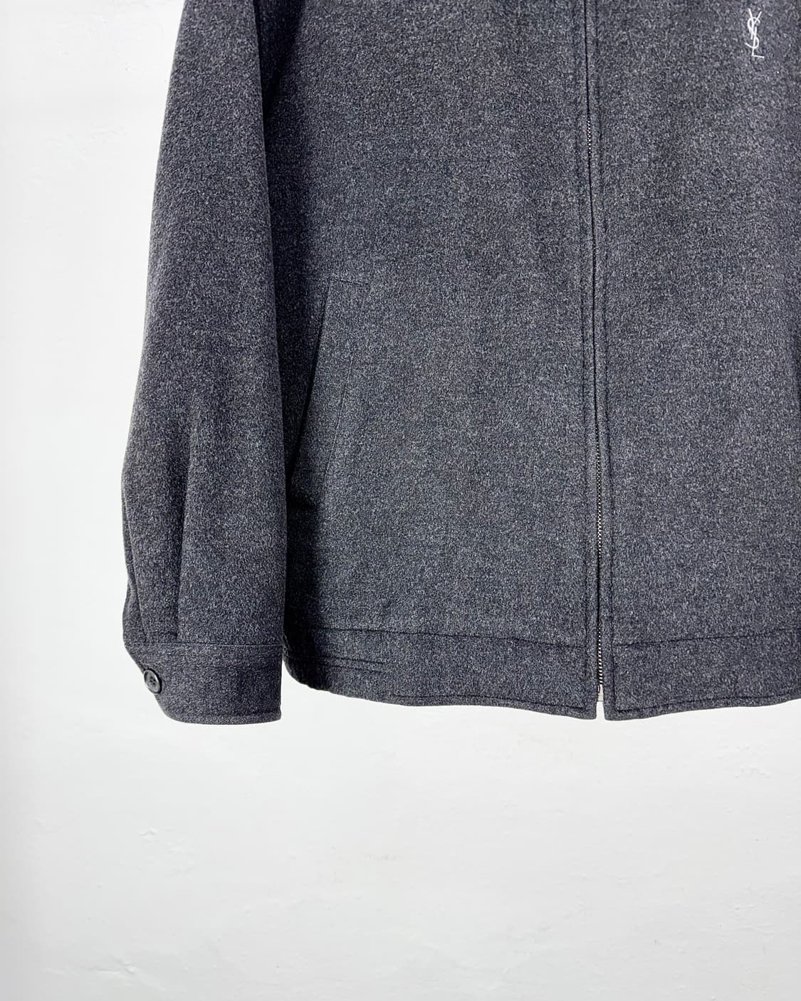 이브 생로랑 뿌르 옴므 다크 그레이 을 블루종 자켓 상품이미지5